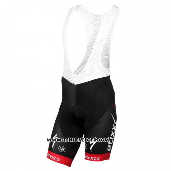2016 Maillot Ciclismo Etixx Quick Step Rouge et Noir Manches Courtes et Cuissard